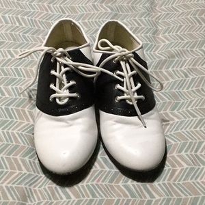 Retro 50s costume shoes oxford golf size 7 ladies
